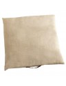 Coussin de sol carré en coton - L60 x P60 x H12cm - 3 coloris