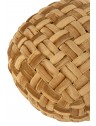 Pouf crocheté en viscose - Or - D49 x H35
