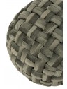 Pouf crocheté en viscose - Vert de gris - D49 x H35