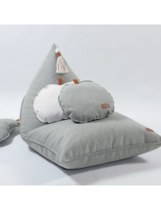 Pouf berlingot tissu - 80 x 120cm - 4 coloris