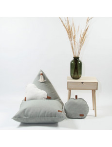 Pouf berlingot tissu - 80 x 120cm - 4 coloris