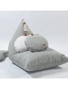 Pouf berlingot tissu - 80 x 120cm - 4 coloris