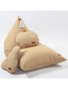 Pouf berlingot tissu - 80 x 120cm - 4 coloris