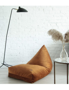 Pouf berlingot en velours - 80 x 140cm - 6 coloris