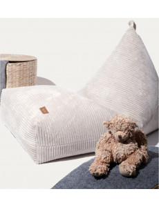 Pouf berlingot velours côtelé - 60 x 120cm - 3 coloris