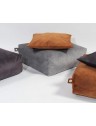 Pouf carré en velours - 60 x 60cm - 6 coloris