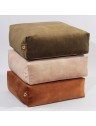 Pouf carré en velours - 60 x 60cm - 6 coloris