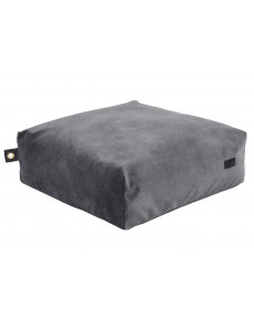 Pouf carré en velours - 60 x 60cm - 6 coloris