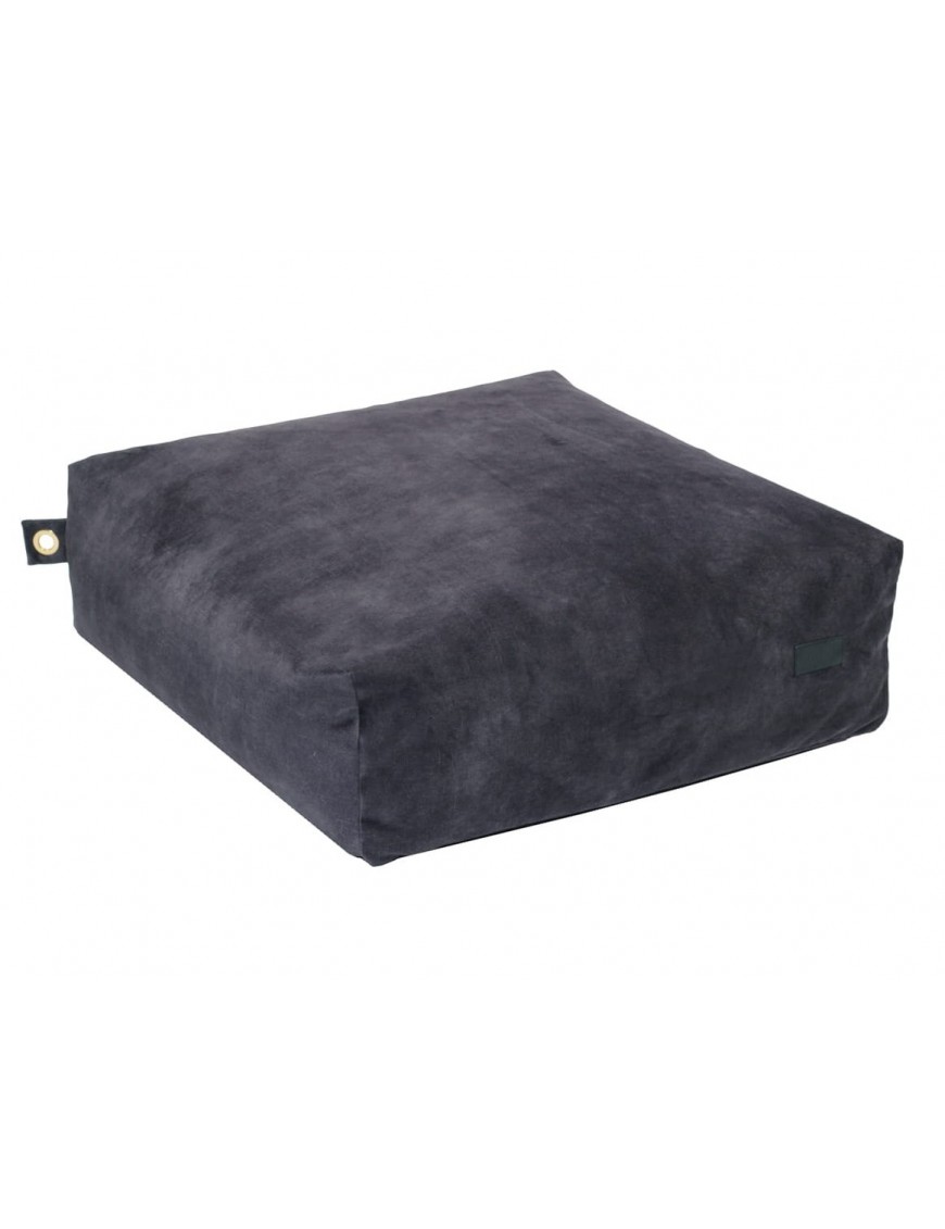 Pouf carré en velours - 60 x 60cm - 6 coloris
