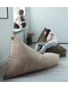 Pouf berlingot en velours - 60 x 120cm - 6 coloris