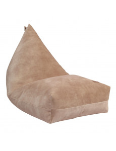 Pouf berlingot en velours - 60 x 120cm - 6 coloris