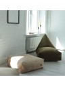 Pouf berlingot en velours - 60 x 120cm - 6 coloris
