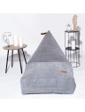 Pouf berlingot velours côtelé - 60 x 120cm - 3 coloris