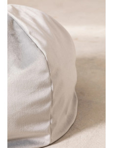 Pouf rond avec pompon - D45 x H25cm - 3 coloris