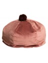 Pouf rond avec pompon - D45 x H25cm - 3 coloris