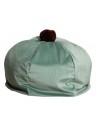 Pouf rond avec pompon - D45 x H25cm - 3 coloris