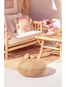 Pouf rond en jute - ø50, ø60 ou ø80cm
