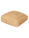 Pouf carré en jute - L50 x P50 x H20cm