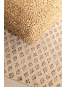 Pouf carré en jute - L50 x P50 x H20cm