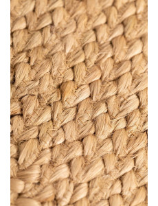 Pouf carré en jute - L50 x P50 x H20cm