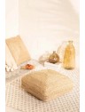 Pouf carré en jute - L50 x P50 x H20cm