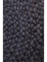 Pouf bicolore en jute - D48 x H33cm - 4 coloris