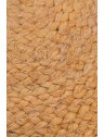 Pouf bicolore en jute - D48 x H33cm - 4 coloris