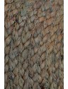 Pouf bicolore en jute - D48 x H33cm - 4 coloris