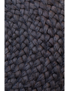 Pouf bicolore en jute - D48 x H33cm - 4 coloris