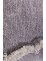 Pouf rond en coton et viscose - D70 x H30cm