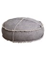 Pouf rond en coton et viscose - D70 x H30cm