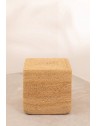 Pouf cube en jute - L40,5 x P40,5 x H40,5cm