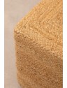 Pouf cube en jute - L40,5 x P40,5 x H40,5cm