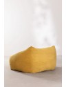 Pouf fauteuil velours côtelé - L110 x P116 x H60cm - 2 coloris