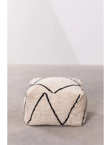Pouf berbère en coton - L65 x P65 x H41cm