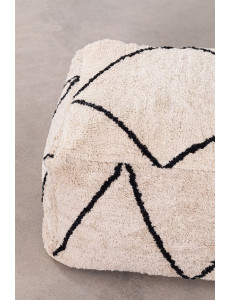 Pouf berbère en coton - L65 x P65 x H41cm