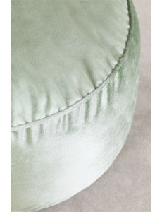 Pouf rond en velours - Ø58 x H37cm - 5 coloris
