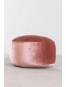 Pouf rond en velours - Ø58 x H37cm - 5 coloris