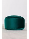 Pouf rond en velours - Ø58 x H37cm - 5 coloris