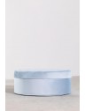 Pouf capitonné en velours - Ø60 x H24cm - 3 coloris
