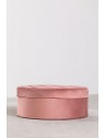 Pouf capitonné en velours - Ø60 x H24cm - 3 coloris