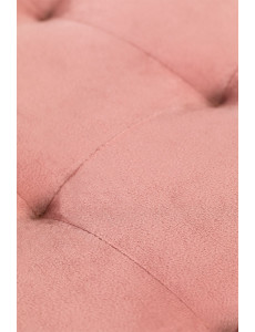 Pouf capitonné en velours - Ø60 x H24cm - 3 coloris