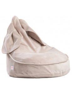 Pouf pour enfant, pouf lapin en velours
