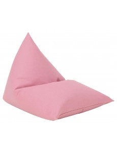 Pouf berlingot en coton, rose