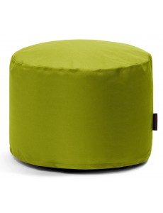 Pouf rond en tissu vert pomme