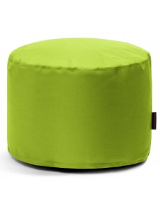 Pouf rond en tissu citron vert