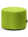 Pouf rond en tissu citron vert