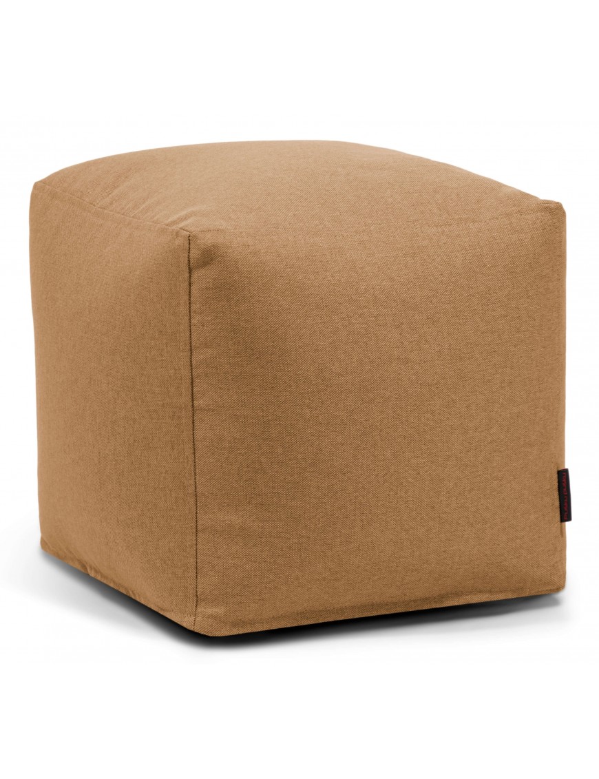 Pouf cube tissu - 330 g/m² - 12 coloris