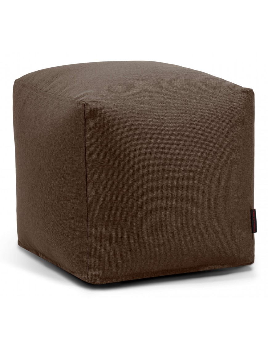 Pouf cube tissu - 330 g/m² - 12 coloris