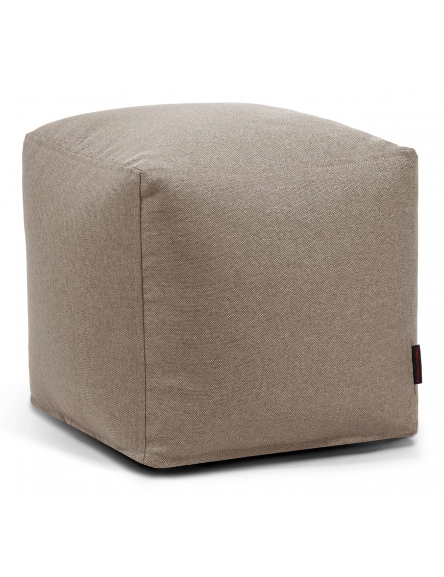 Pouf cube tissu - 330 g/m² - 12 coloris